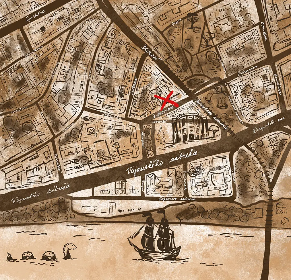 Mapa kontaktov a poloha firmy